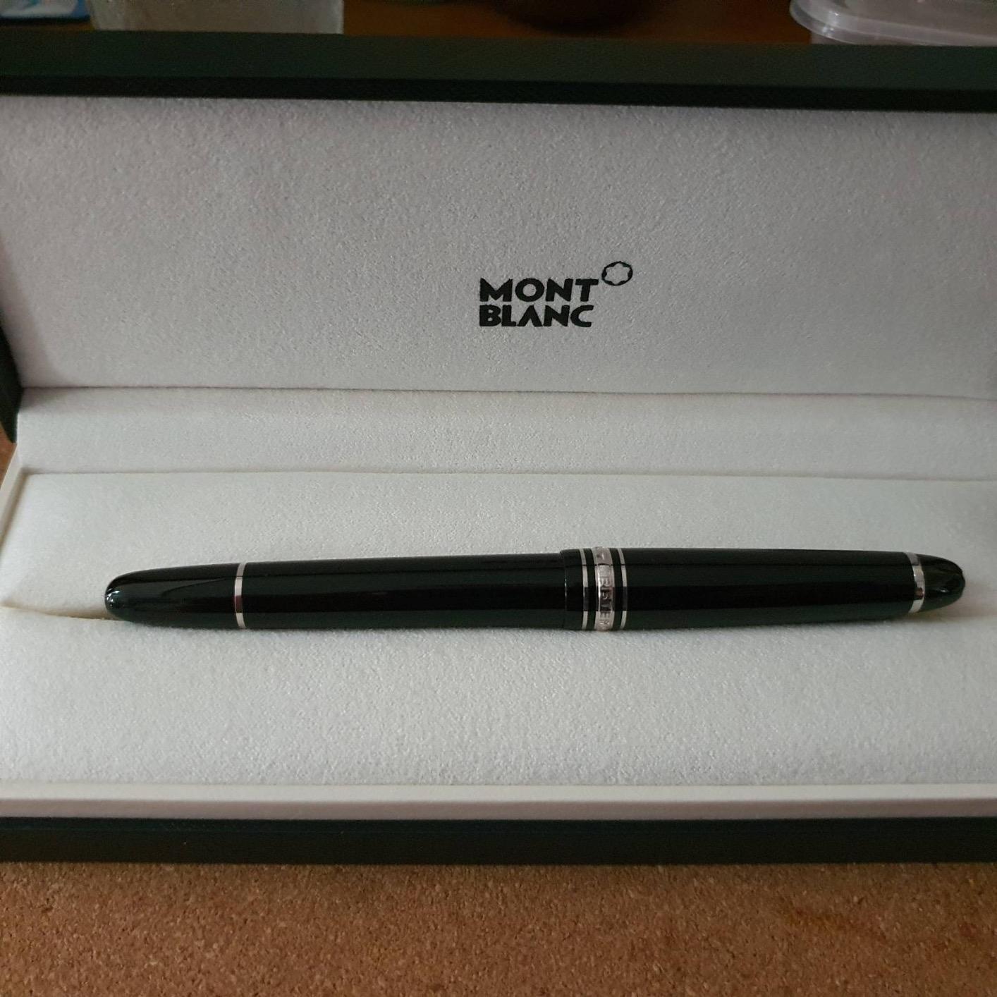 MONTBLANC 145-Meisterstuck Classique Platinum Fountain Pen, Medium Nib (106522) customer photo 1