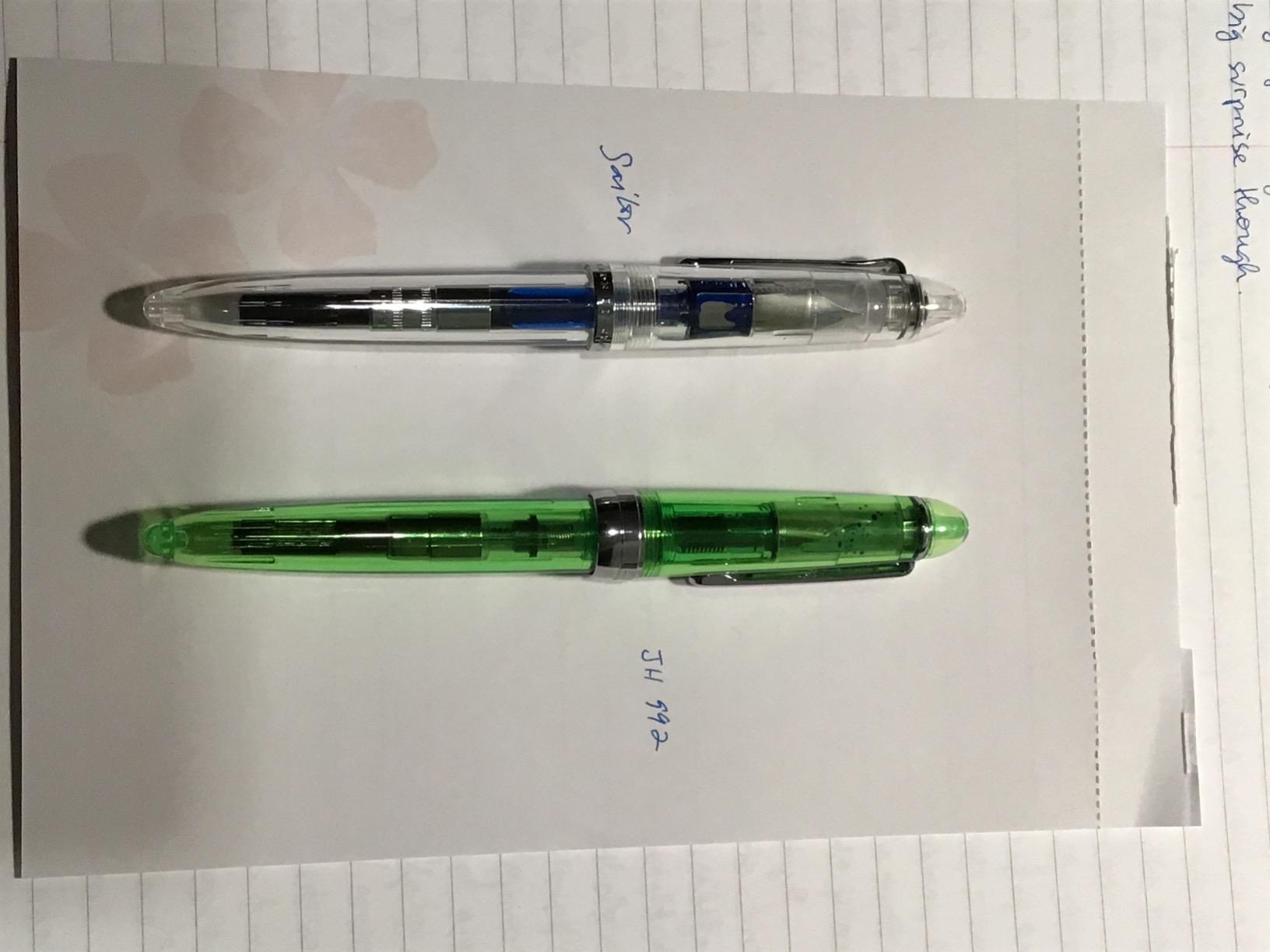 Sailor Junior Skeleton Demonstrator Nickle Chrome Plated MF Nib Fountain Pen customer photo 2