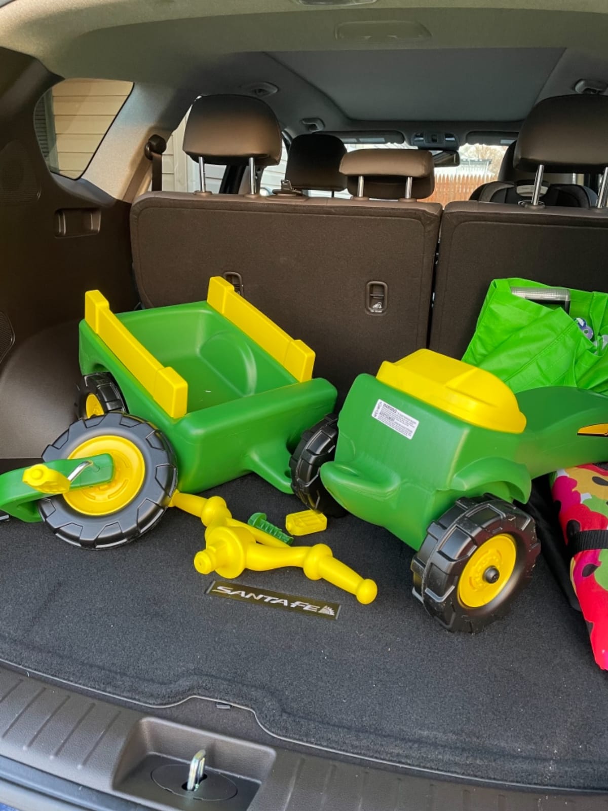 John Deere Ride On Toys Pedal Tractor with Wagon for Kids Aged 18 Months to 3 Years, Green/Yellow customer photo 2