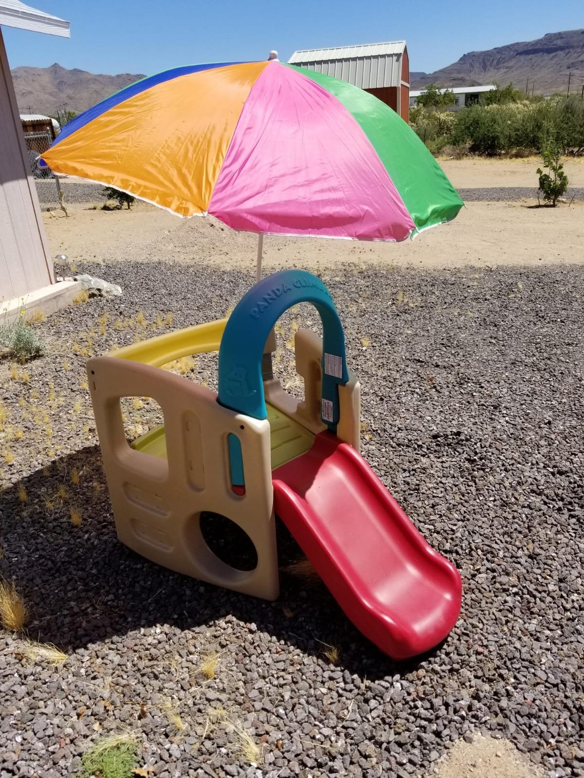Step2 Panda Climber | Outdoor Toddler Activity Playset, Tan/Red/Yellow/Blue customer photo 1