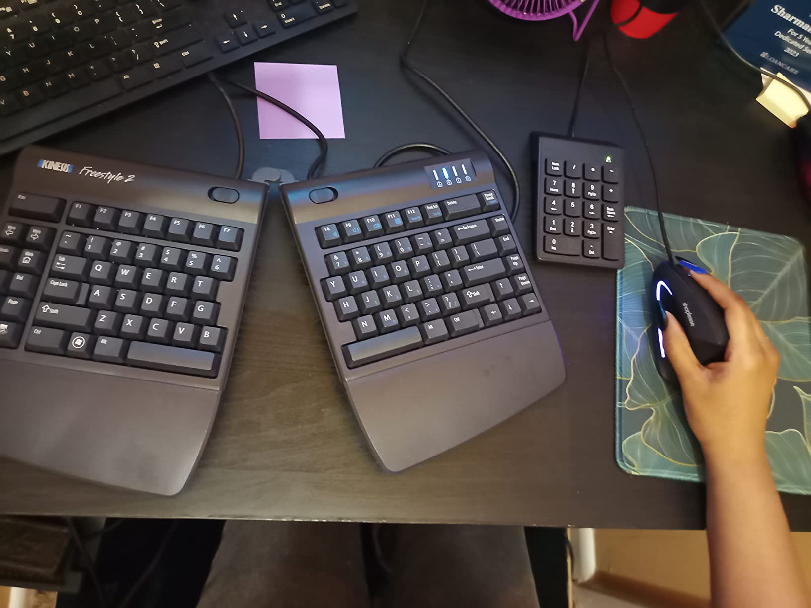 KINESIS Freestyle2 USB-A Ergonomic Keyboard w/ VIP3 Lifters for PC (9