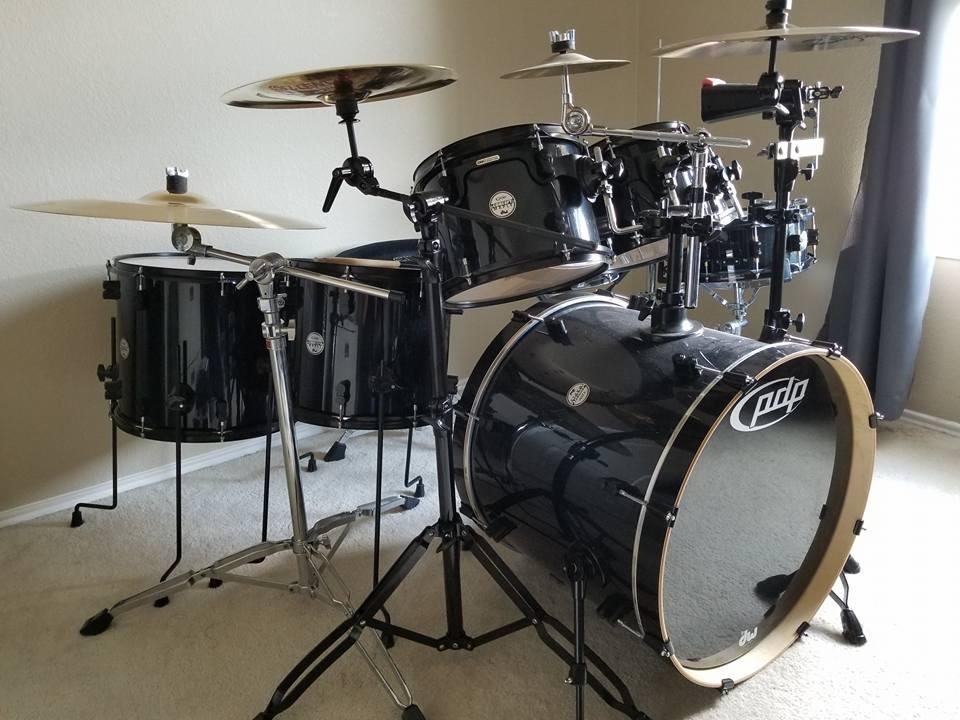 PDP By DW 5-Piece Concept Maple Shell Pack with Chrome Hardware Red to Black Fade customer photo 1