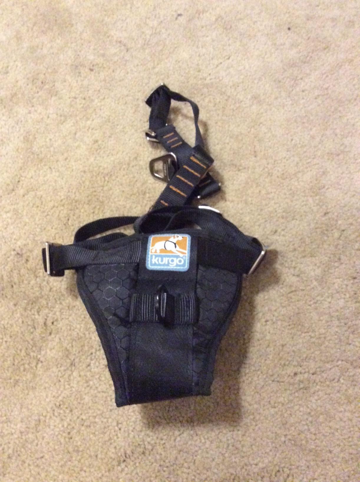 Enhanced Strength Tru-Fit Smart Harness, Black, Medium | Crash Tested Car Harness for Dogs up to 75Lbs, Seatbelt Tether & Steel Carabiner, All-Steel Buckles, Padded Chest for Comfort customer photo 1