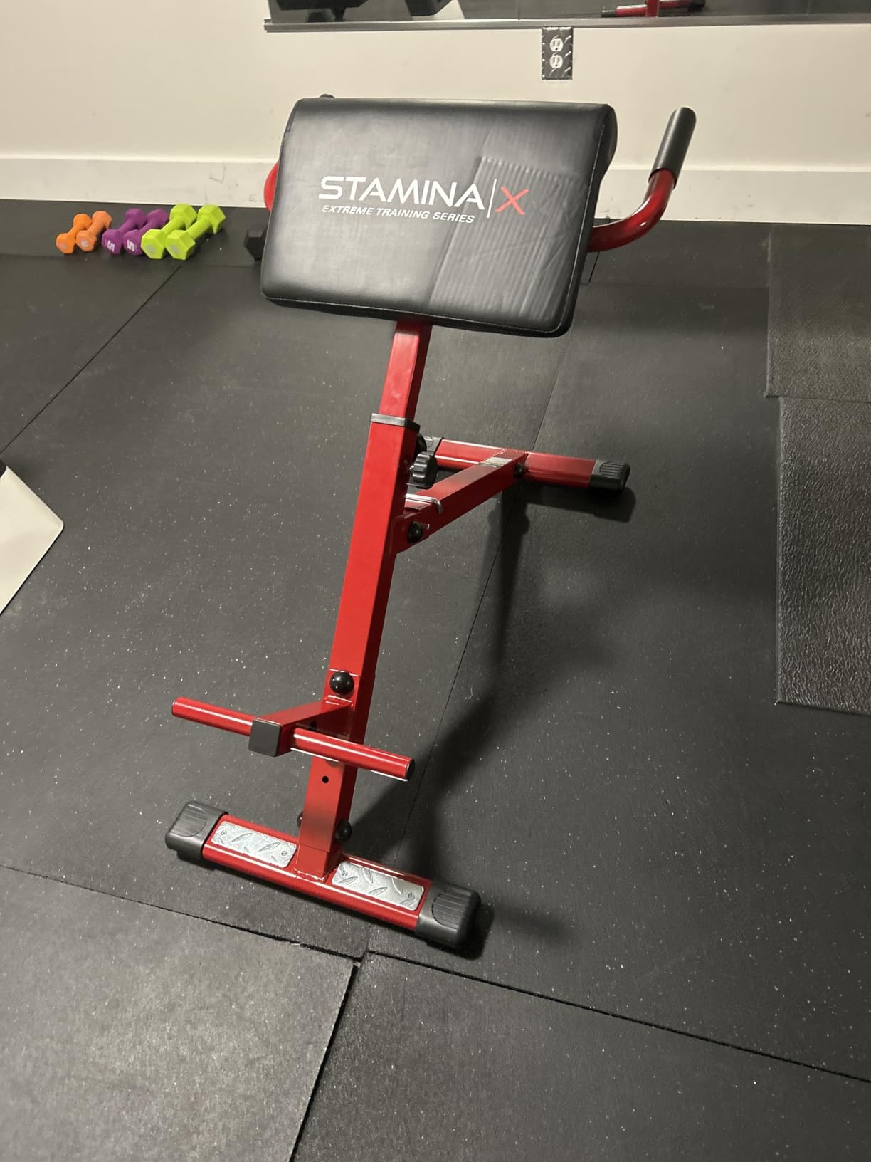 Stamina X Adjustable Ab, Back, and Core Strength Exercise, Sit-Up Fitness Hyperextension Weight Bench for At-Home Workouts customer photo 2