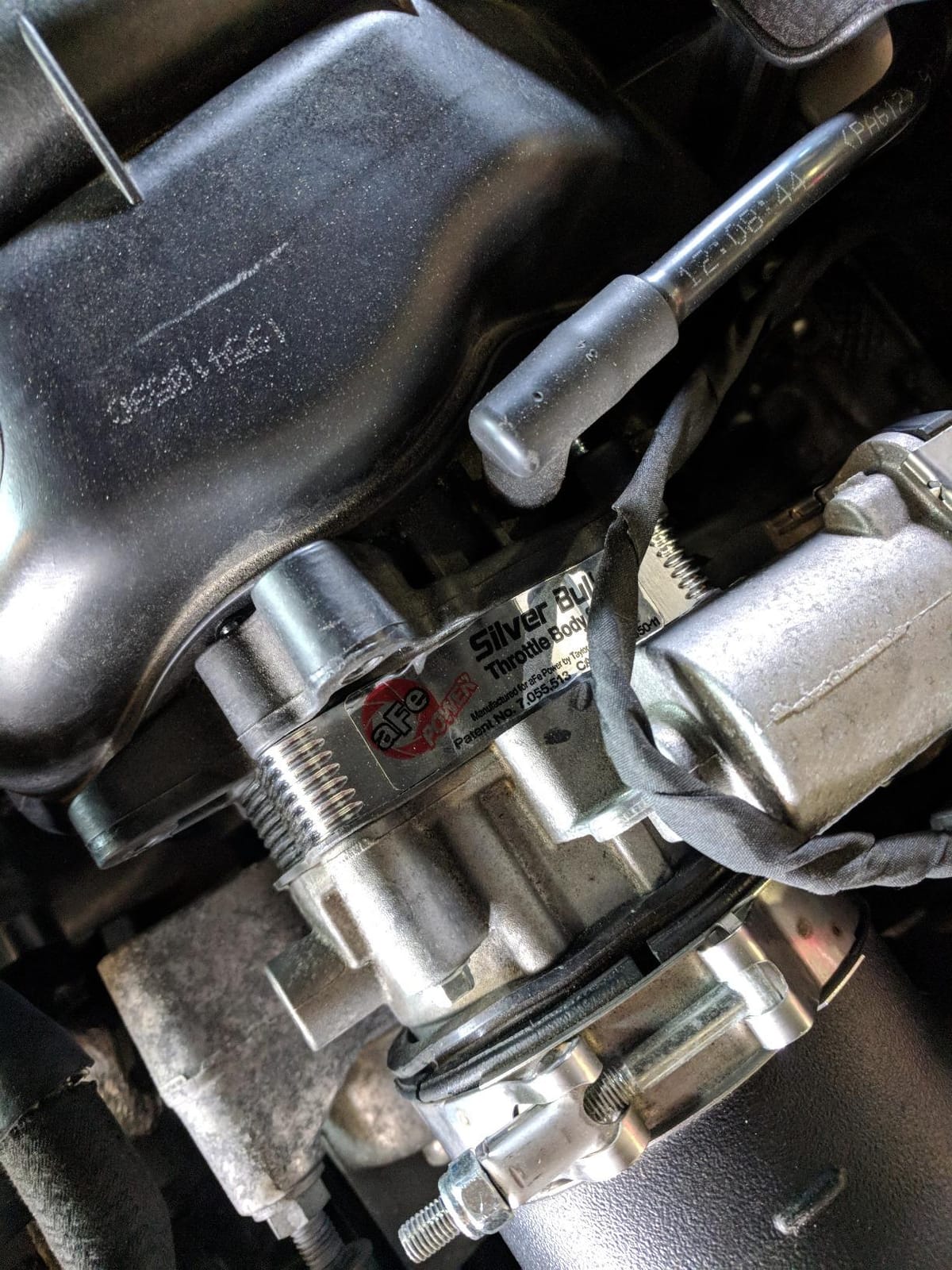 aFe Power #46-32007 Silver Bullet Throttle Body Spacer - Dodge Challenger/Charger SRT-8 08-23 V8-5.7L/6.4L HEMI customer photo 2