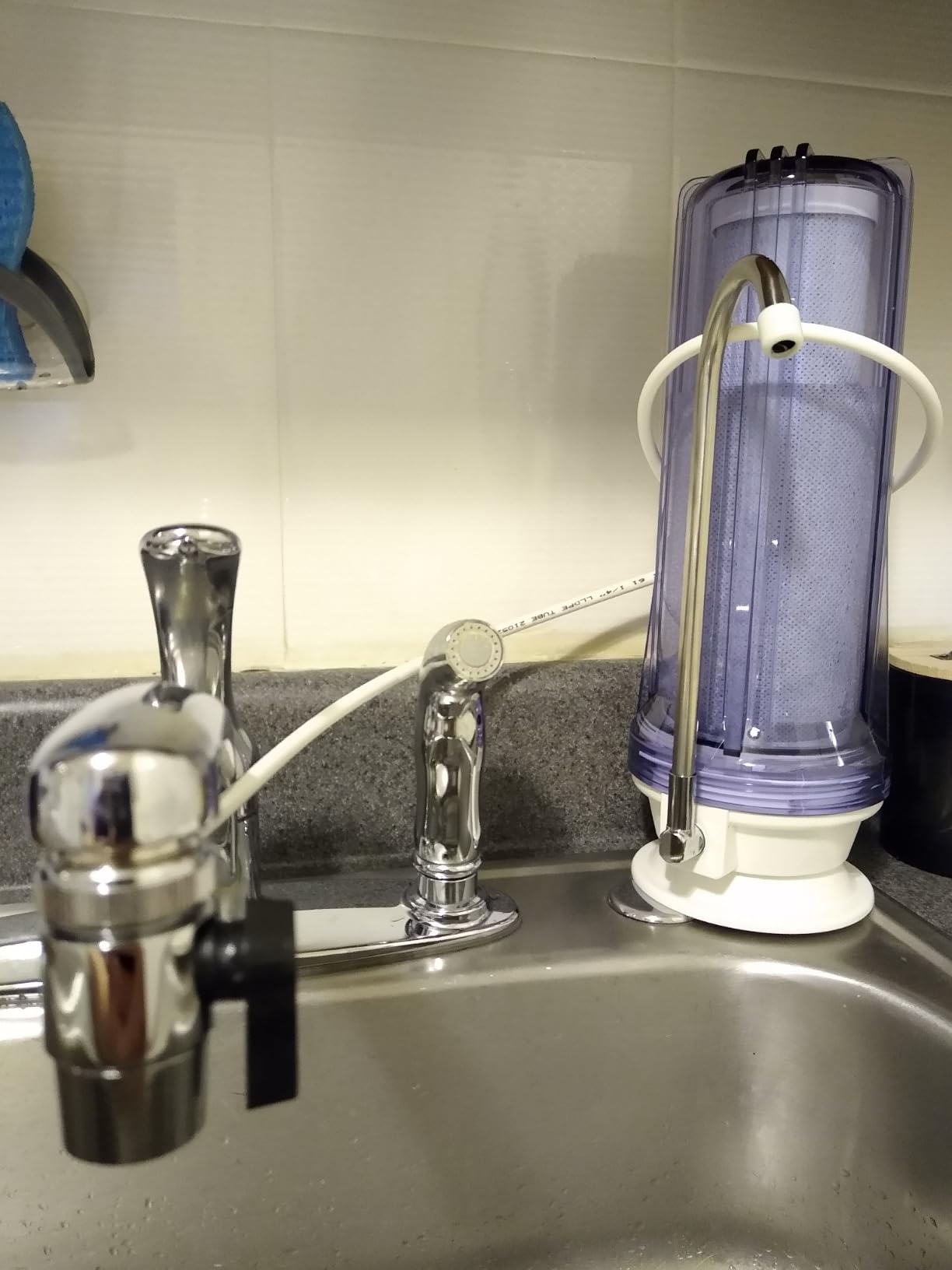 iSpring CKC1C Chlorine Removal Countertop Water Filter System, 10000 Gal | NSF/ANSI Certified Water Filter for Sink Faucet, Reduces Sediment and Odor, 2.5