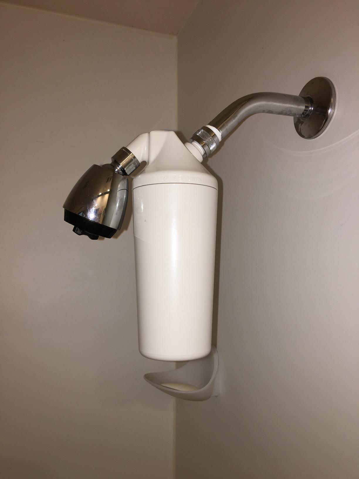 Aquasana Shower Filter | No Shower Head | Reduces 90% Chlorine | AQ-4100NSH | Dermatologist-Recommended | Soften Skin & Hair | Coconut Shell Carbon | KDF Media | Use Your Own Showerhead | 10K Gal customer photo 2