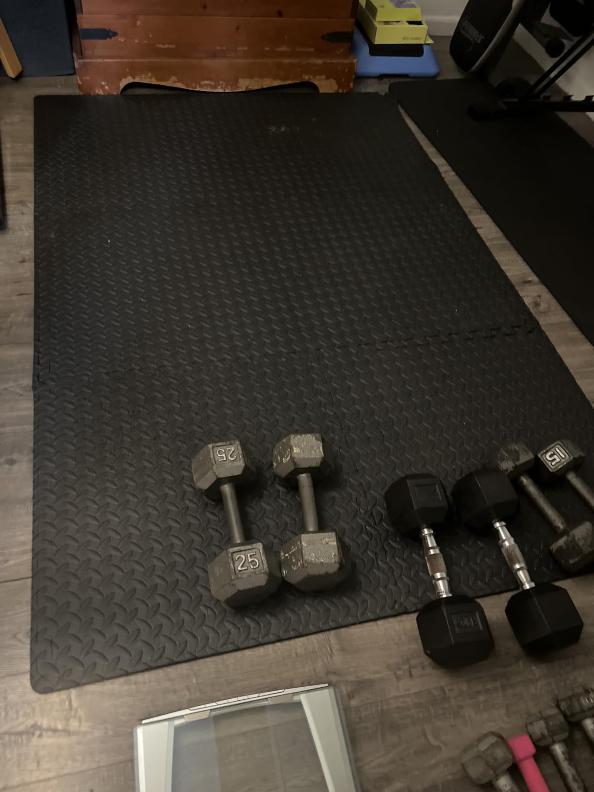 ProsourceFit Exercise Puzzle Mat ½-inch, EVA Interlocking Foam Floor Tiles for Home Gym, Workout Equipment, Kids Play Areas, Black, 24 SQ FT - 6 Tiles customer photo 2