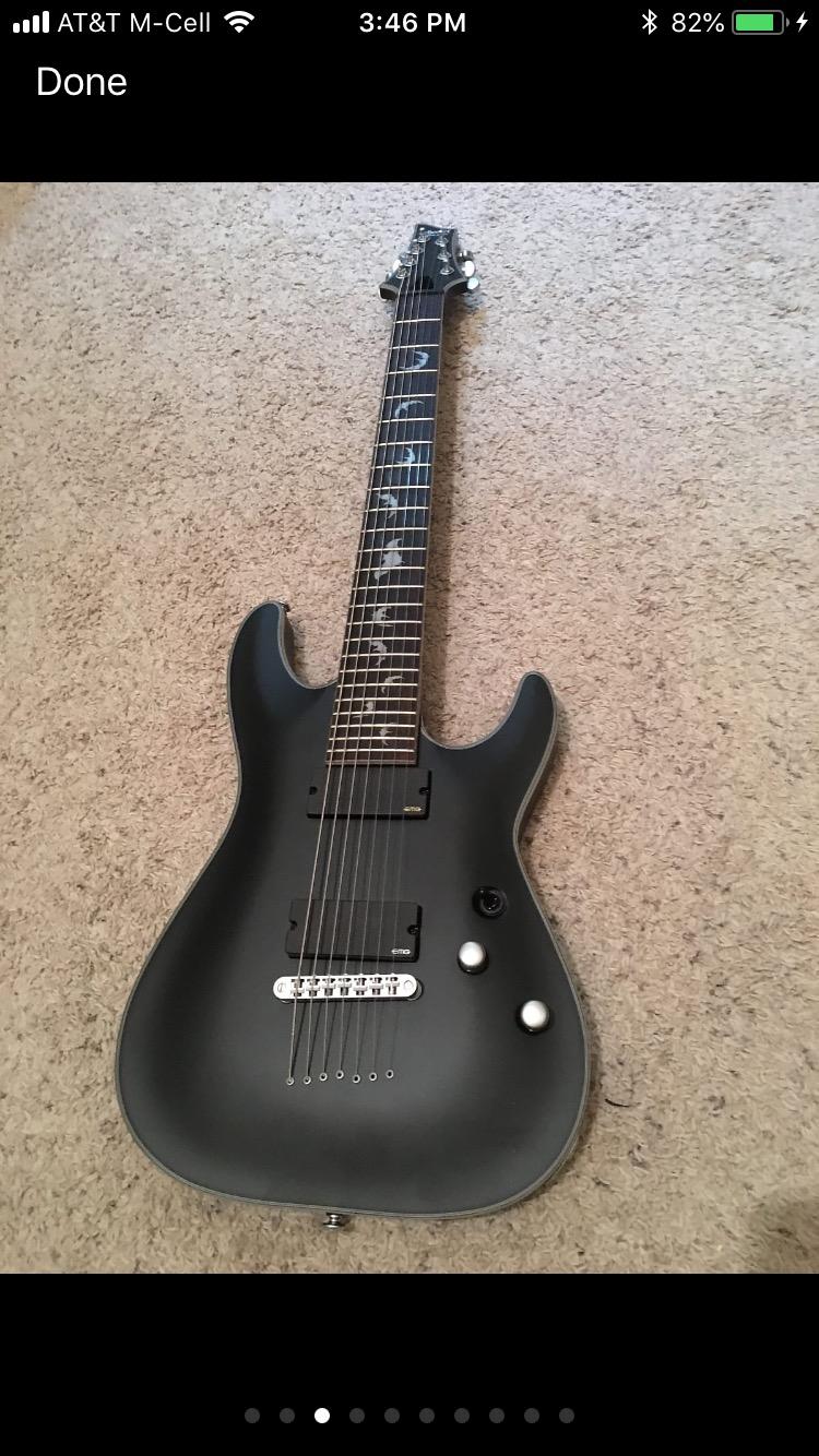 Schecter Damien Platinum 6 SBK - Satin Black customer photo 1