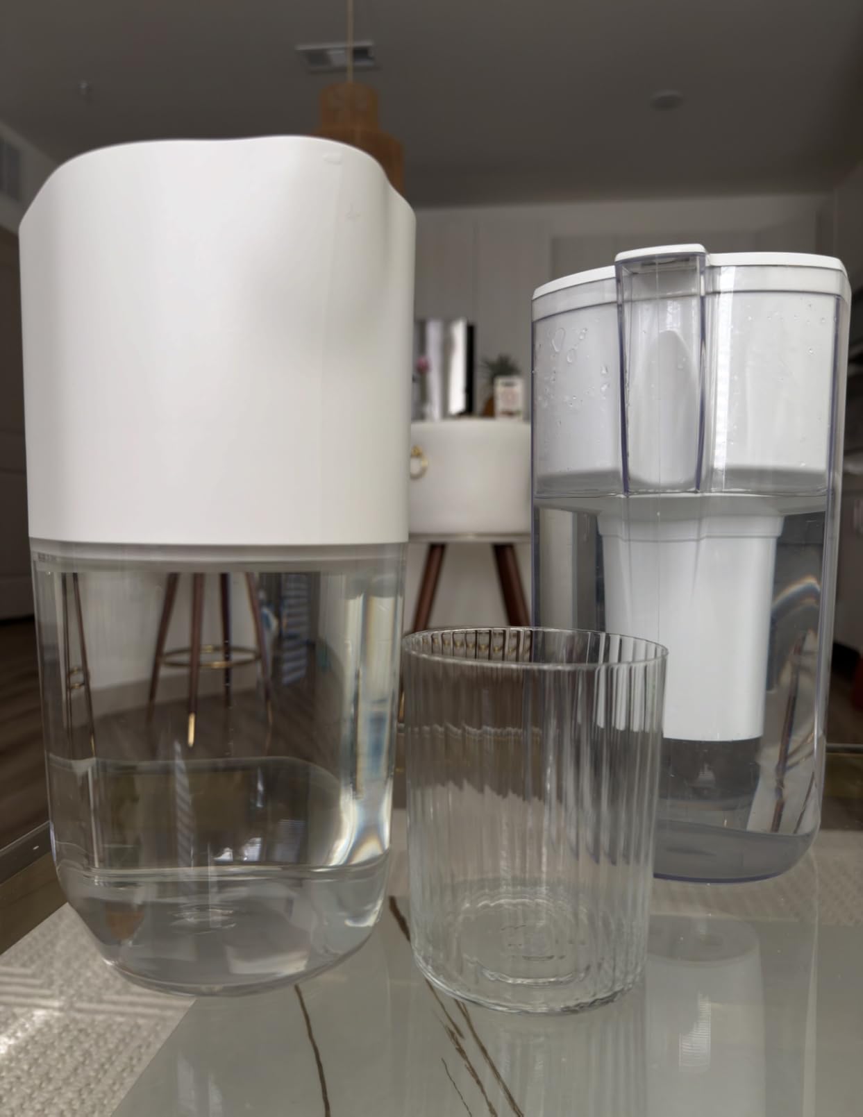LARQ PureVis 3-in-1 Smart Water Filter Pitcher with UV-C Purifier and App | Lead, PFAS and Chlorine Out, 8 Cup customer photo 1