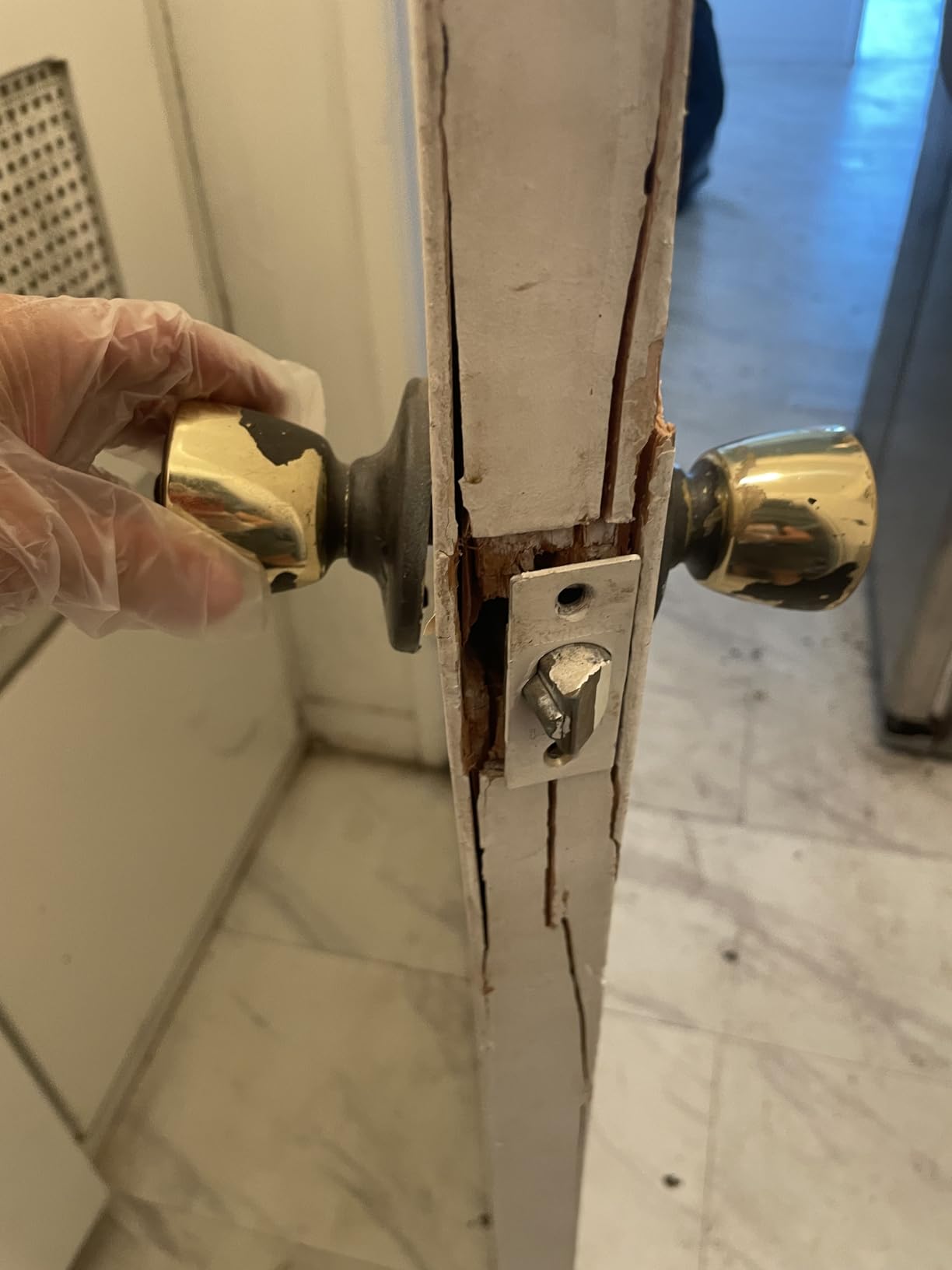 Prime-Line Door Reinforcement Plate, Stainless Steel, for 1-3/8 in. Doors customer photo 2