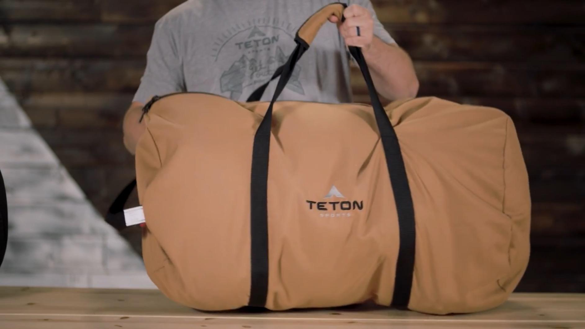 Teton Mammoth Queen Size Double Sleeping Bag- A Warm Bag the Whole Family can Enjoy - Great for Camping, Hunting and Base Camp. Compression Sack Included customer photo 2