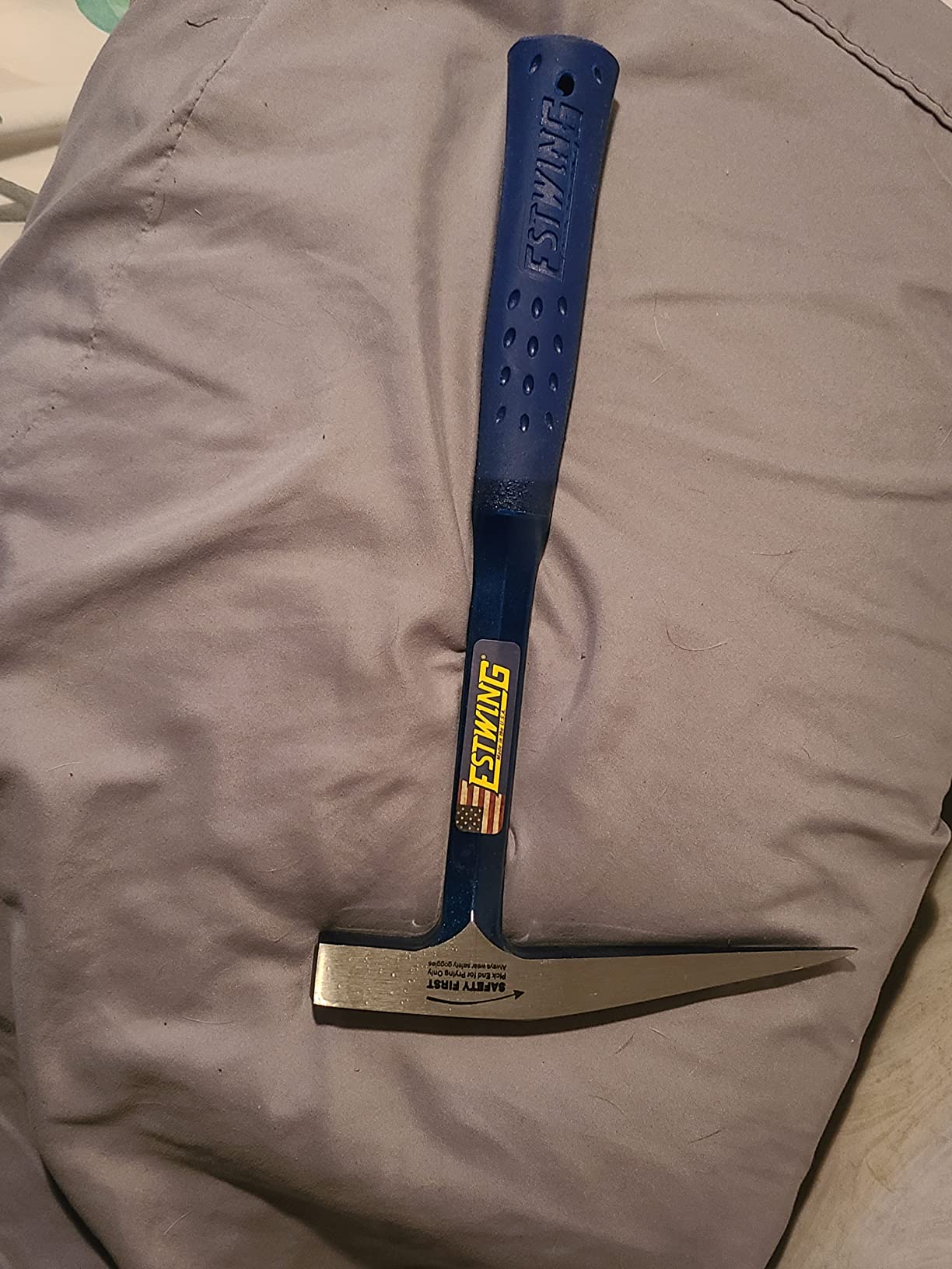 Estwing Rock Pick - 13 oz USA Made Geology Hammer with Smooth Face & Shock Reduction Grip - E3-13P customer photo 1