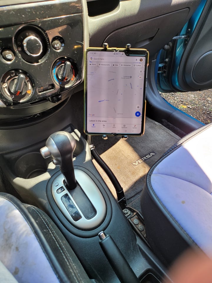Arkon Mounts - Car Seat Rail Phone or Tablet Mount | Flexible Positioning | 22