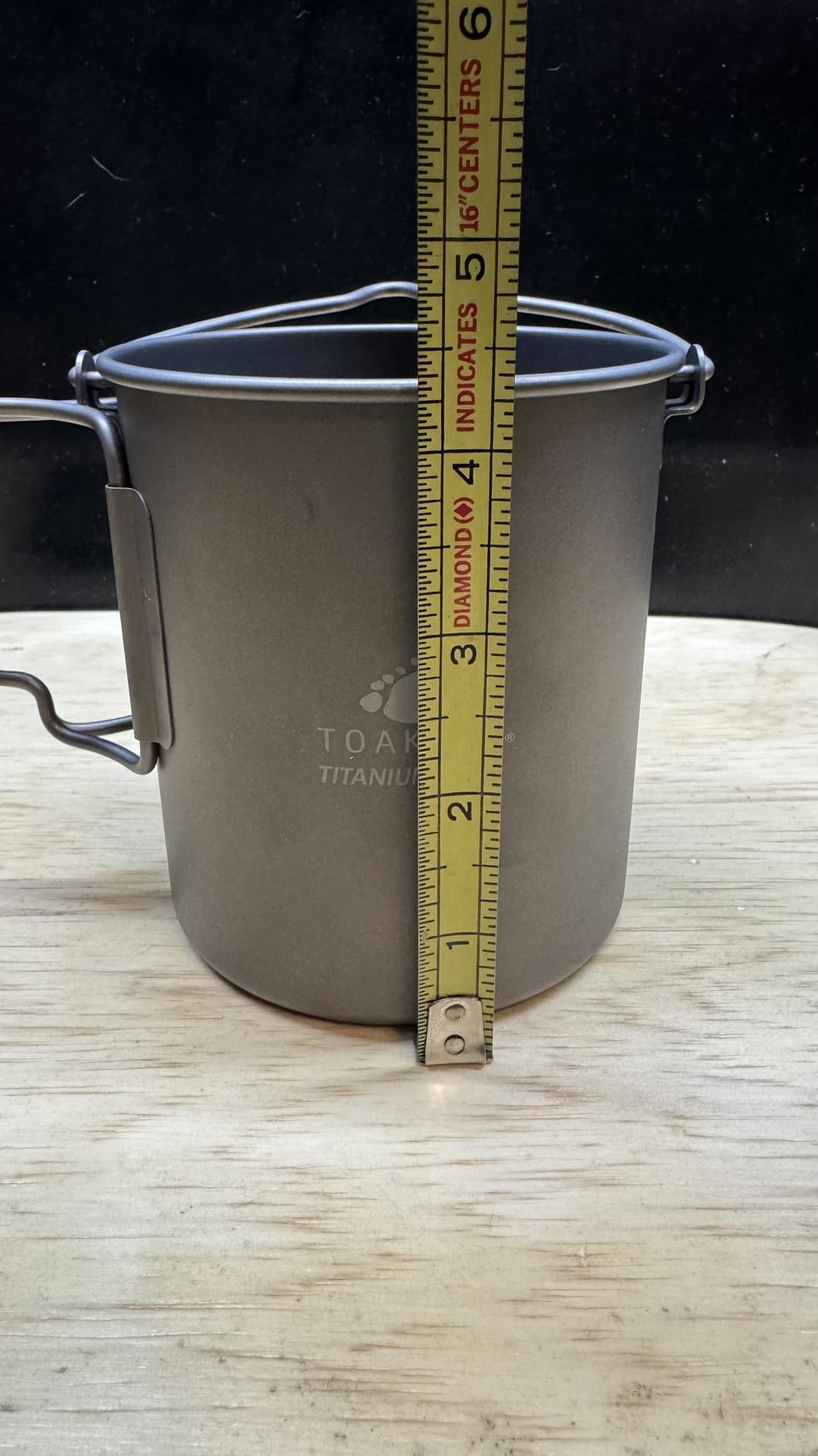 TOAKS Titanium 750ml Pot with Bail Handle for Ultralight Camping, Backpacking Cookware and Mug customer photo 1