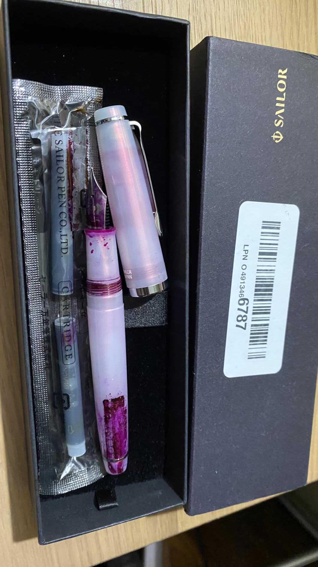 Sailor Fountain Pen Lecoule Power Stone Color, Pearl, Fine (11-0311-310) customer photo 2