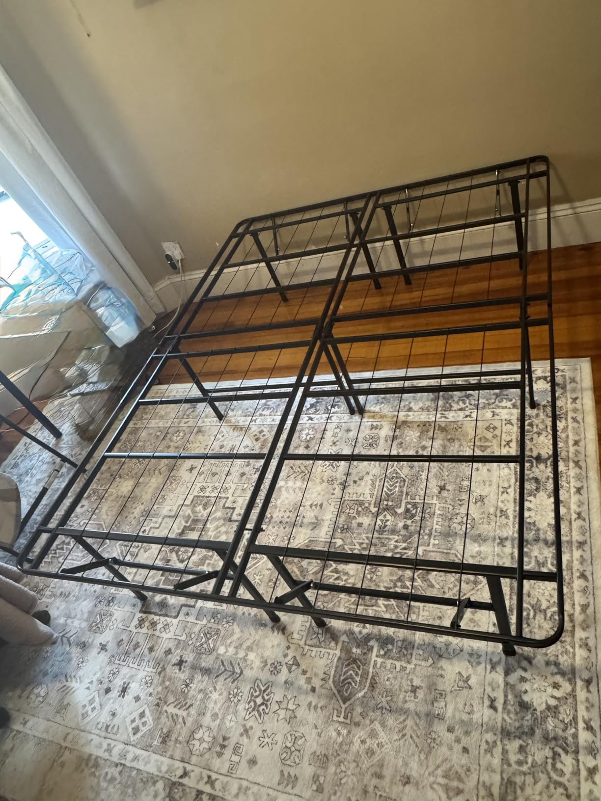 Zinus SmartBase Heavy Duty Mattress Foundation, 14 Inch Metal Platform Bed Frame, No Box Spring Needed, Sturdy Steel Frame, Underbed Storage, Queen customer photo 1