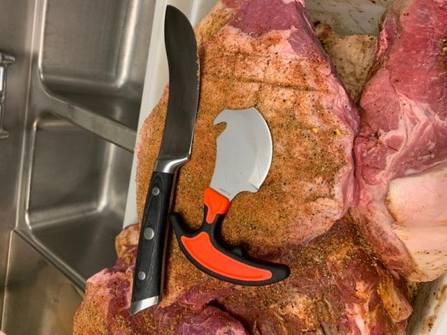 Gerber Gear Vital Skin and Gut Knife [31-002743] Orange | Gut hook knife for deer hunting, field dressing, replaceable blade, lightweight handle, orange grip customer photo 1