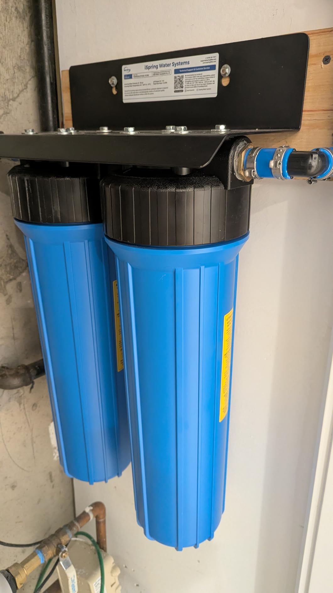 iSpring WGB22B 2-Stage Whole House Water Filtration System, 20