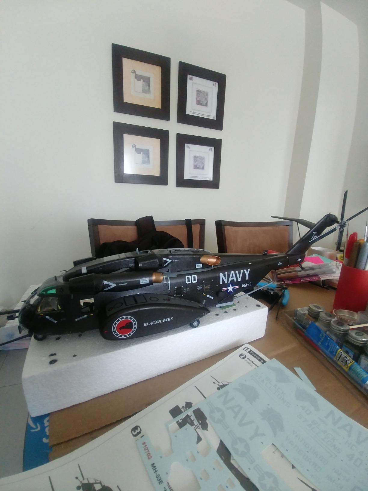 Academy 1/48 Scale Model kit 1/48 MH-53E SEA Dragon 12703 | Academy 12703 is a 1/48 scale plastic model kit of the MH-53E Sea Dragon Helicopter. customer photo 2