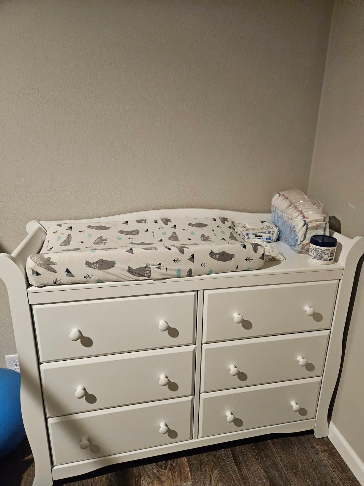 Storkcraft Avalon 6 Drawer Double Dresser, White | GREENGUARD Gold Certified, Dresser for Kids Bedroom, Includes Safety-Focused Interlocking Drawer System customer photo 1