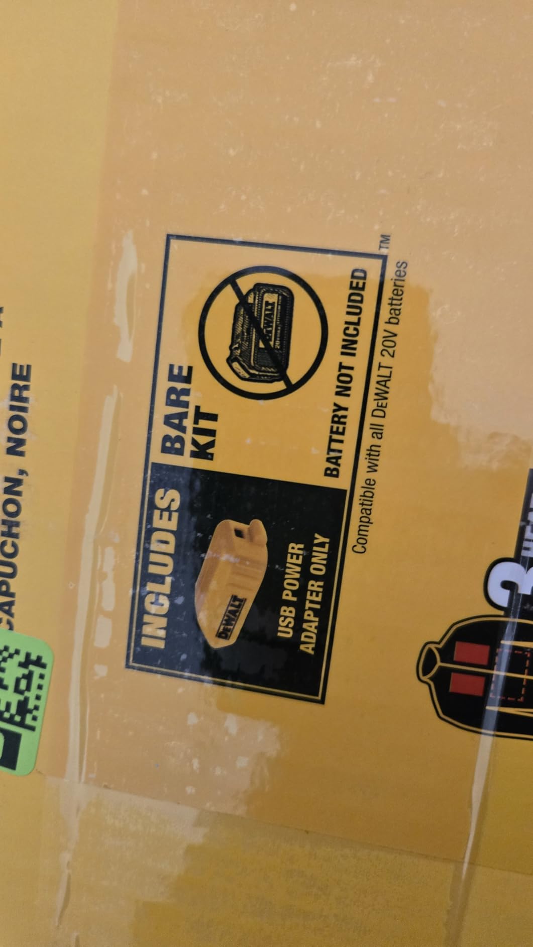 DEWALT DCHJ067B-L 20V/12V MAX Bare Hooded Heated Jacket, Black, Large customer photo 1