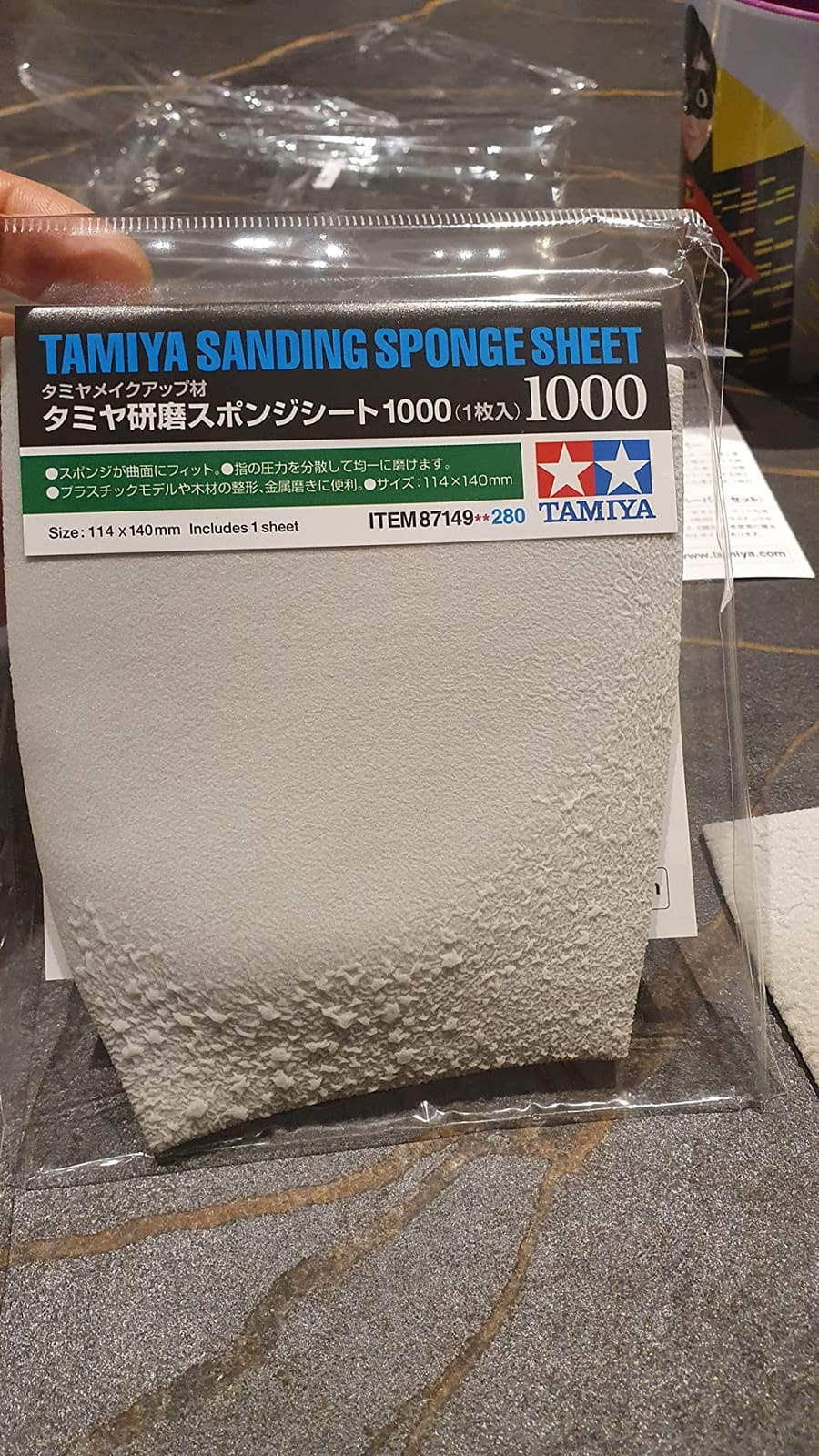 Tamiya Sanding Sponge Sheet 4-Type(#400,#600,#1000,#1500) Set customer photo 2