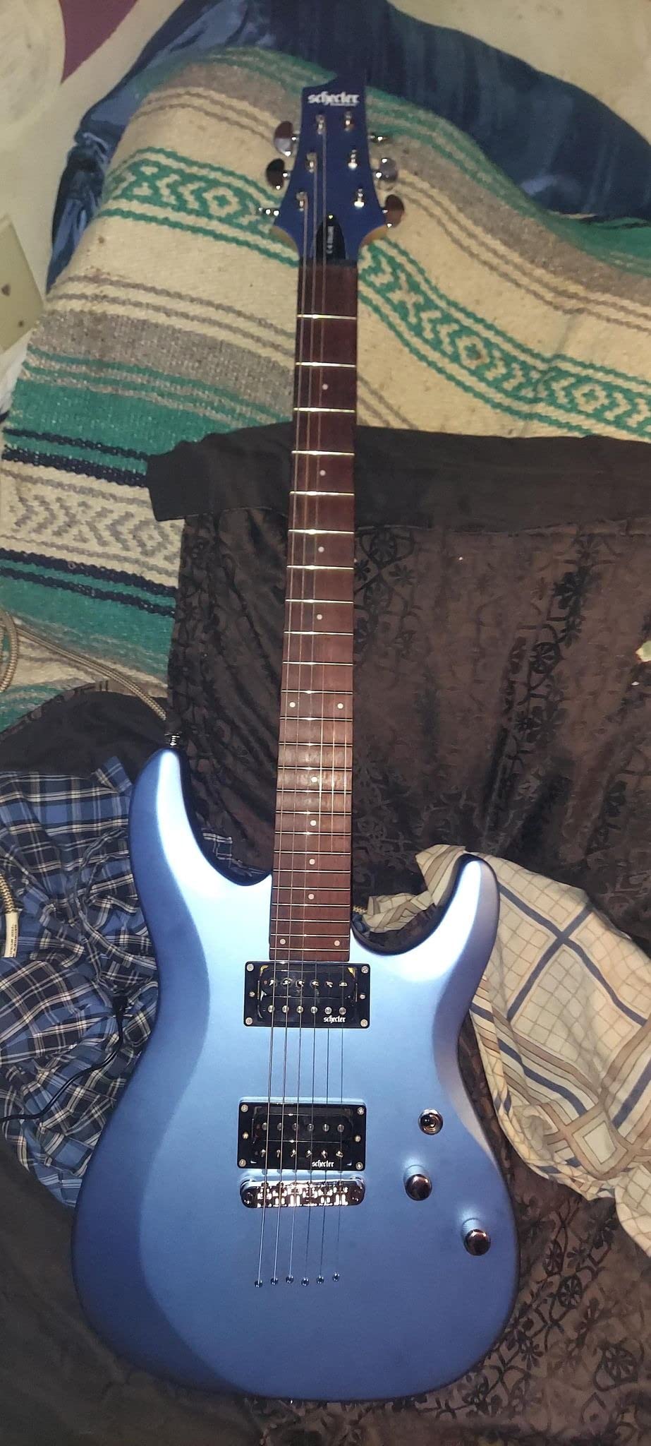 Schecter 432 C-6 Deluxe Solid-Body Electric Guitar, Satin White customer photo 1