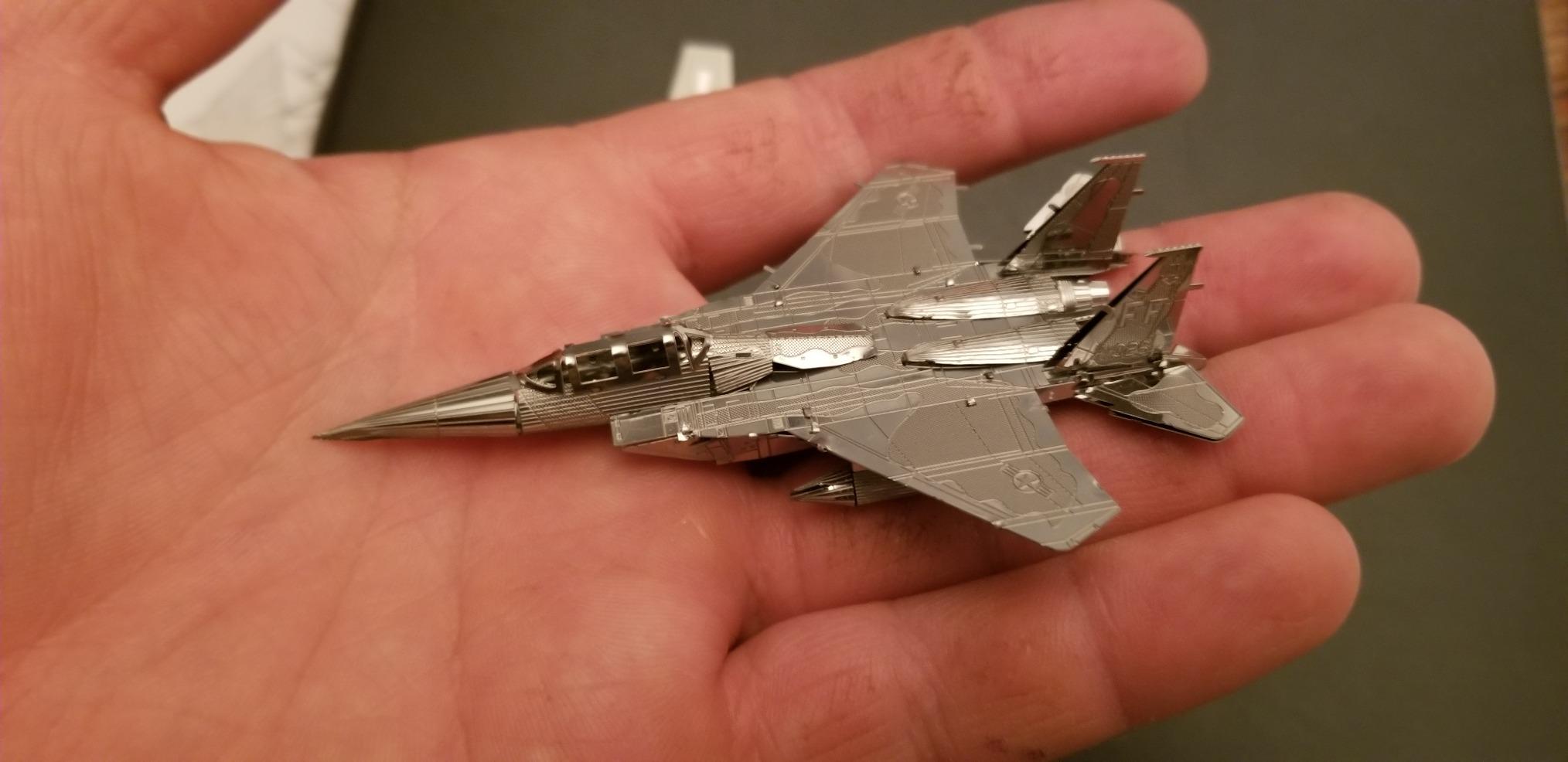 Metal Earth Boeing F-15 Eagle Airplane 3D Metal Model Kit Fascinations customer photo 1