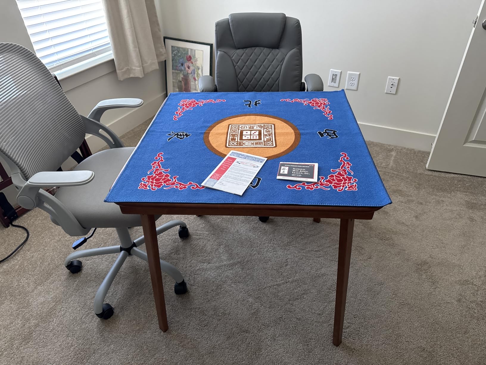 Stakmore Classic Straight Edge Square Wood Folding Table, 32x32, Fruitwood | Foldable Card Table, Wooden Tabletop Furniture for Cards, Board Games, Dining, and Extra Seating customer photo 1