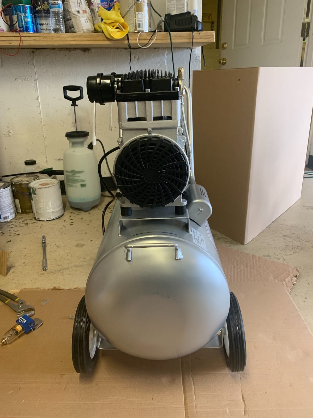 California Air Tools 15020C Powerful 2.0 HP Ultra Quiet and Oil-Free Air Compressor with Wheels, 15 Gallon Tank Capacity, 70 dB Noise Level, Electric, Portable customer photo 1