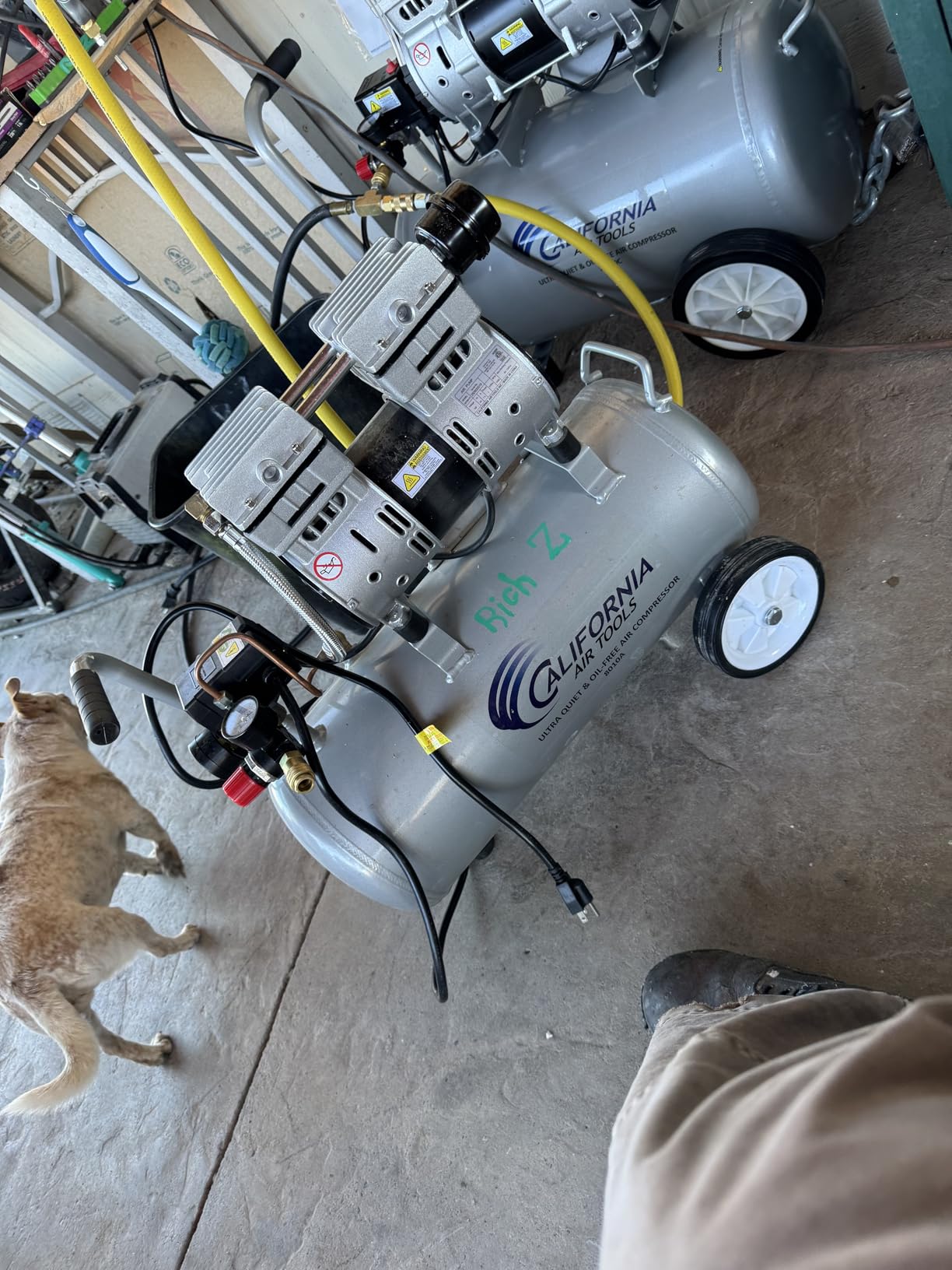 California Air Tools 15020C Powerful 2.0 HP Ultra Quiet and Oil-Free Air Compressor with Wheels, 15 Gallon Tank Capacity, 70 dB Noise Level, Electric, Portable customer photo 2