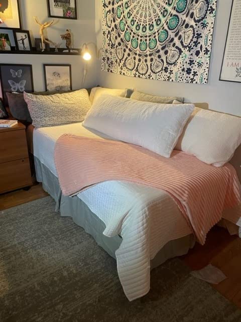 Sleep Master Do-It-Yourself Smart Platform Metal Bed Frame, Queen | Metal Bed Frame, No Box Spring Needed, Sturdy Steel Slat Support, Ample Underbed Storage Space customer photo 2