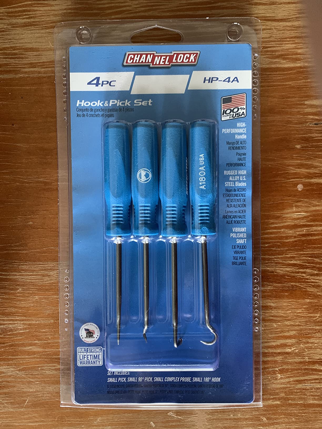 Channellock 4pc Hook & Pick Set HP-4A - Precision Mechanic Tool, Alloy Steel, Made in USA customer photo 2