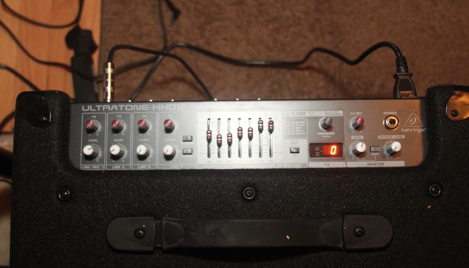 Behringer ULTRATONE KXD12 600 Watt 4 Channel PA System/Keyboard Amplifier with Original 12