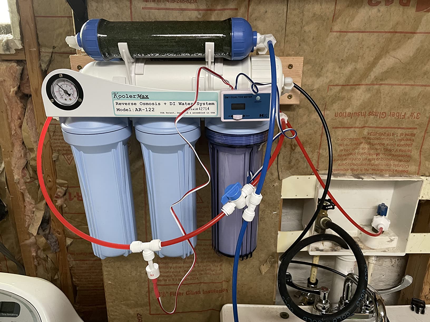 AR-122 6-stage RO+DI Aquarium Reef Reverse Osmosis Water System 150 GPD customer photo 1
