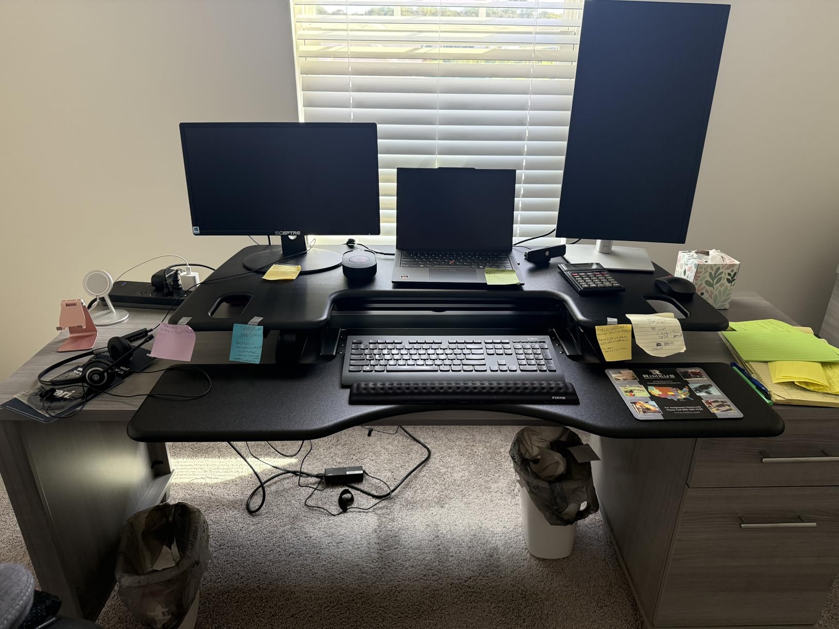VariDesk Pro Plus 48 Standing Desk Converter - Black customer photo 1