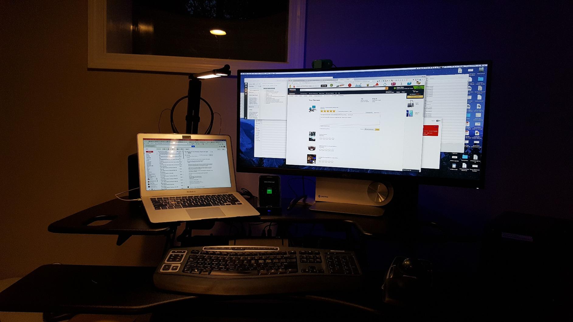 VariDesk Pro Plus 48 Standing Desk Converter - Black customer photo 2
