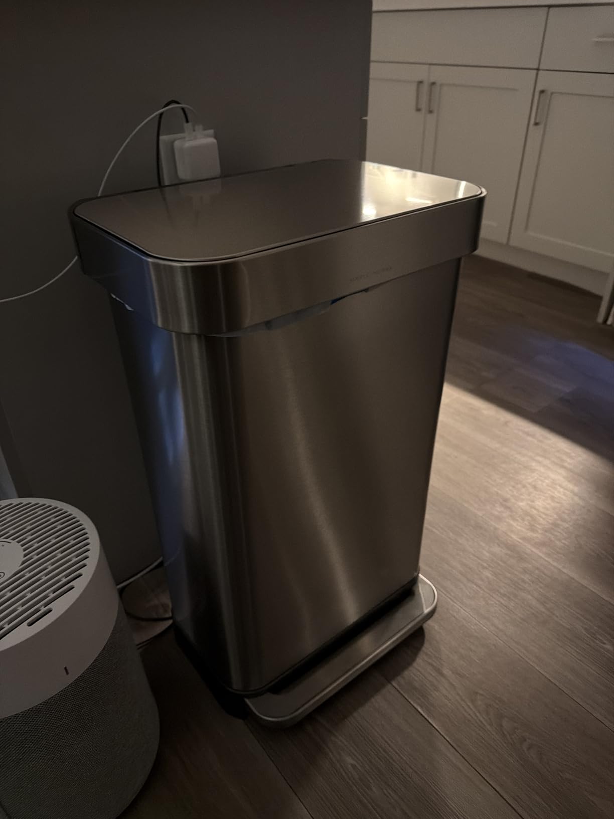 simplehuman Rectangular Step Can, 55L / 14.5 Gallon Kitchen Trash Can, Liner Rim System, Liner Pocket, 150,000-Step Pedal, Lid Shox Silent Close, Brushed Stainless Steel customer photo 1