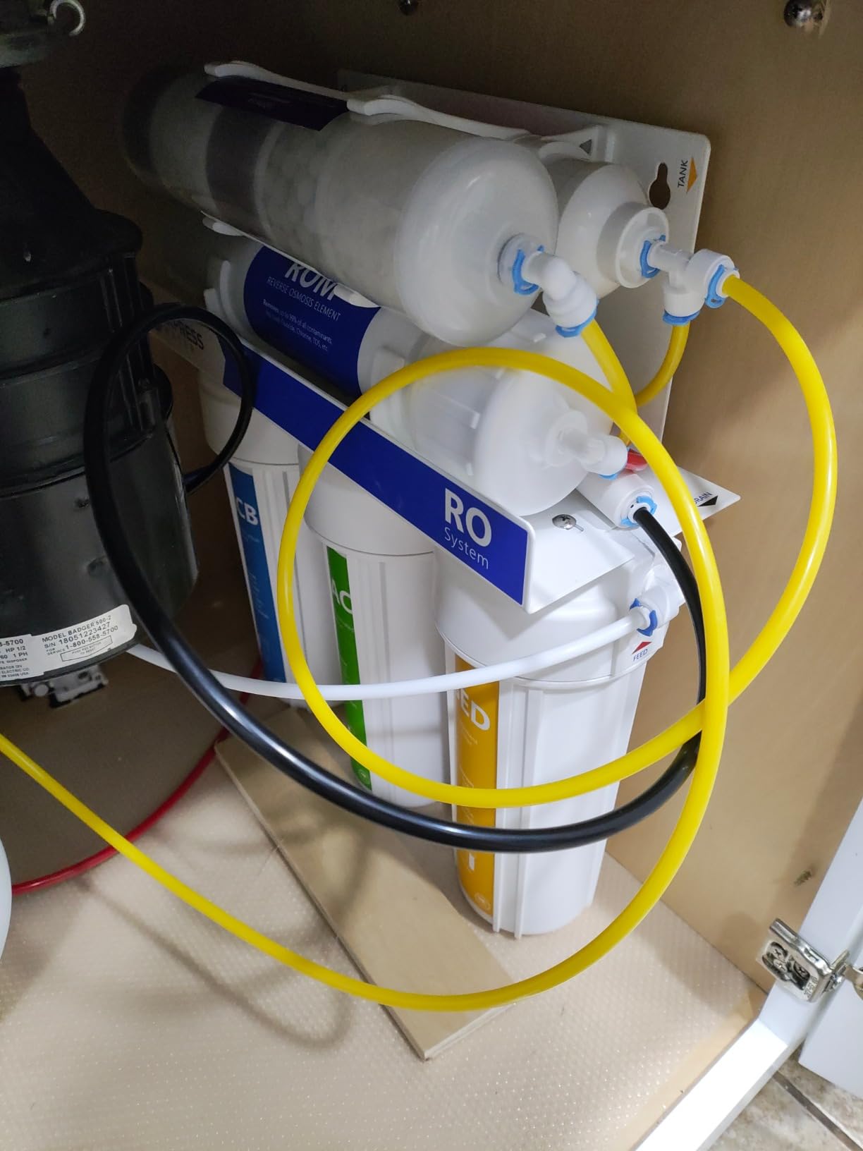 Express Water ROALK10MBN, 10-Stage Under Sink RO System, Alkaline, 100 GPD | NSF Certified 372 & 58, Brushed Nickel Faucet, Reduces 99% of Impurities, BPA Free Materials, Leak Stop Detector customer photo 1