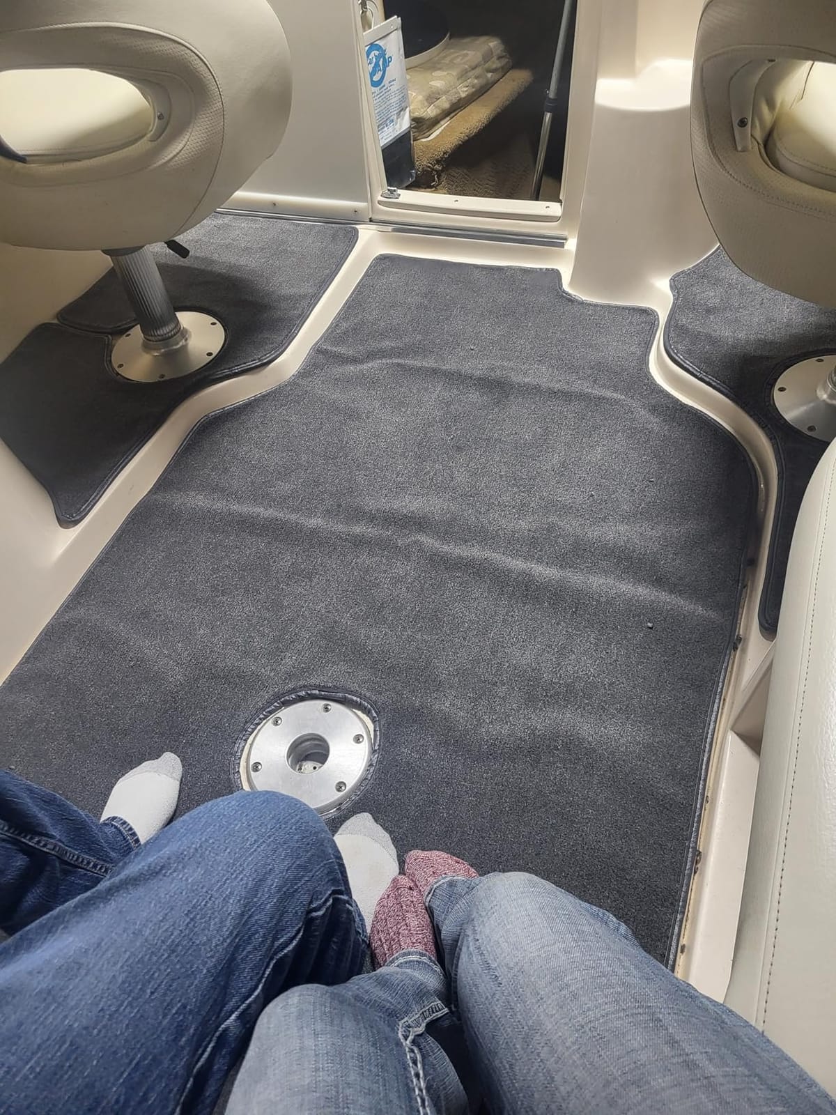 20 oz. Do-It-Yourself Boat Carpet - 8' Wide x Various Lengths (Choose Your Color & Length) (Medium Gray, 8' x 12') customer photo 2