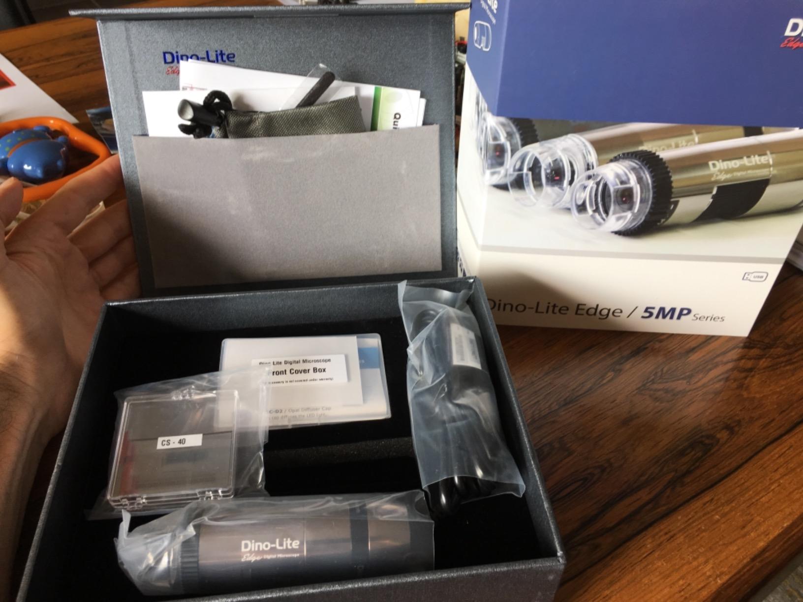 Dino-Lite USB Digital Microscope AM7115MZT, 10x-220x Magnification 5.0MP, Microtouch, Measurement, Scroll Lock, Polarizer, Removable Cap, Metal Body customer photo 1
