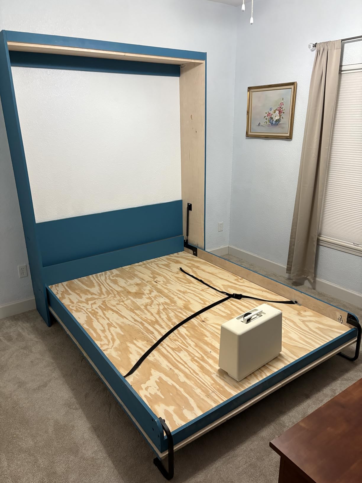 Queen Size Murphy Bed Hardware Kit - Vertical Wall Bed Frame | DIY Murphy Bed Kit with Gas Pistons + 3 Step-by-Step Guides | Made in North America | Hideaway Bed Mechanism customer photo 2