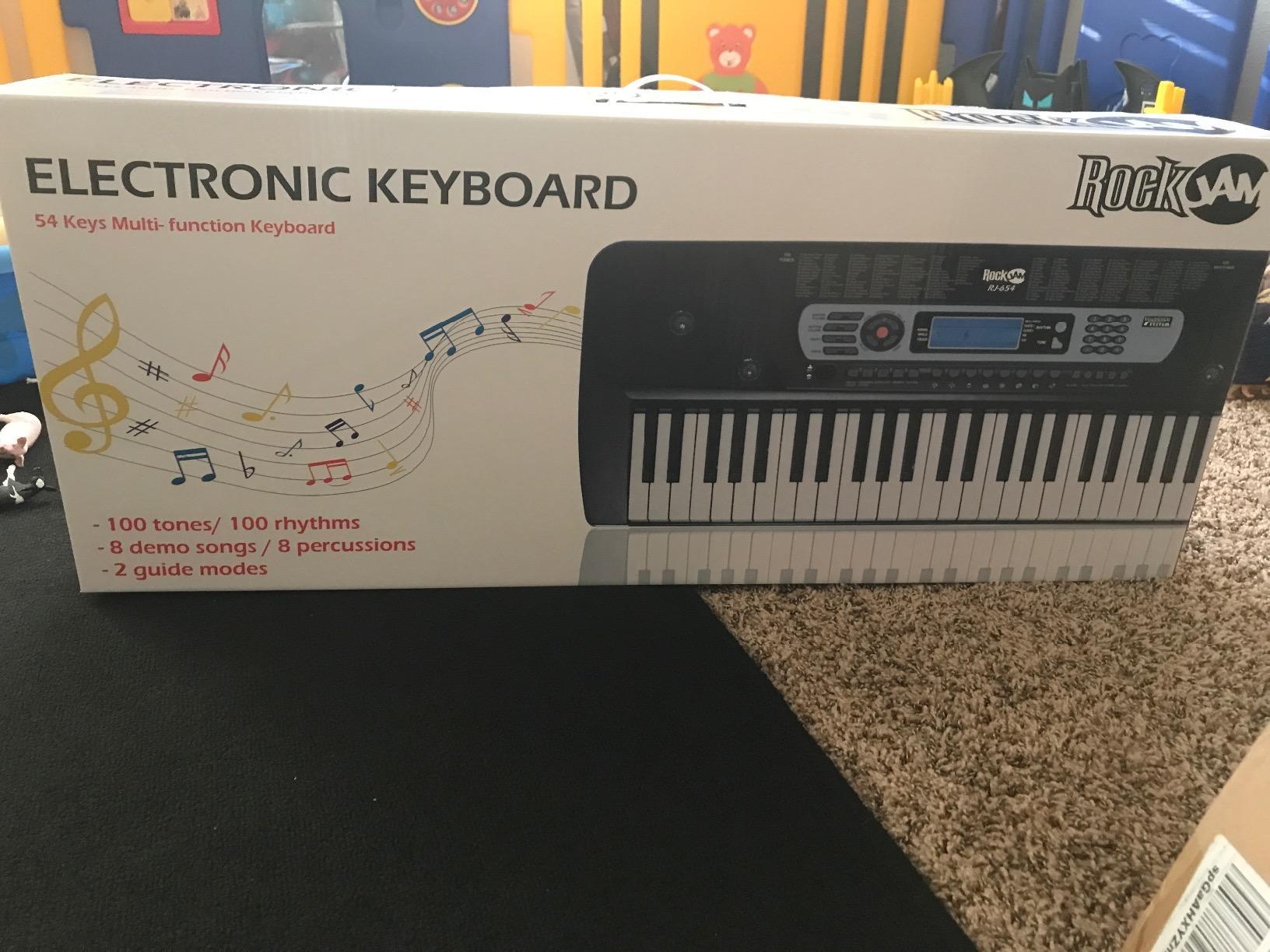 RockJam RJ654 54 Key Keyboard Piano for Beginners with Note Stickers customer photo 1