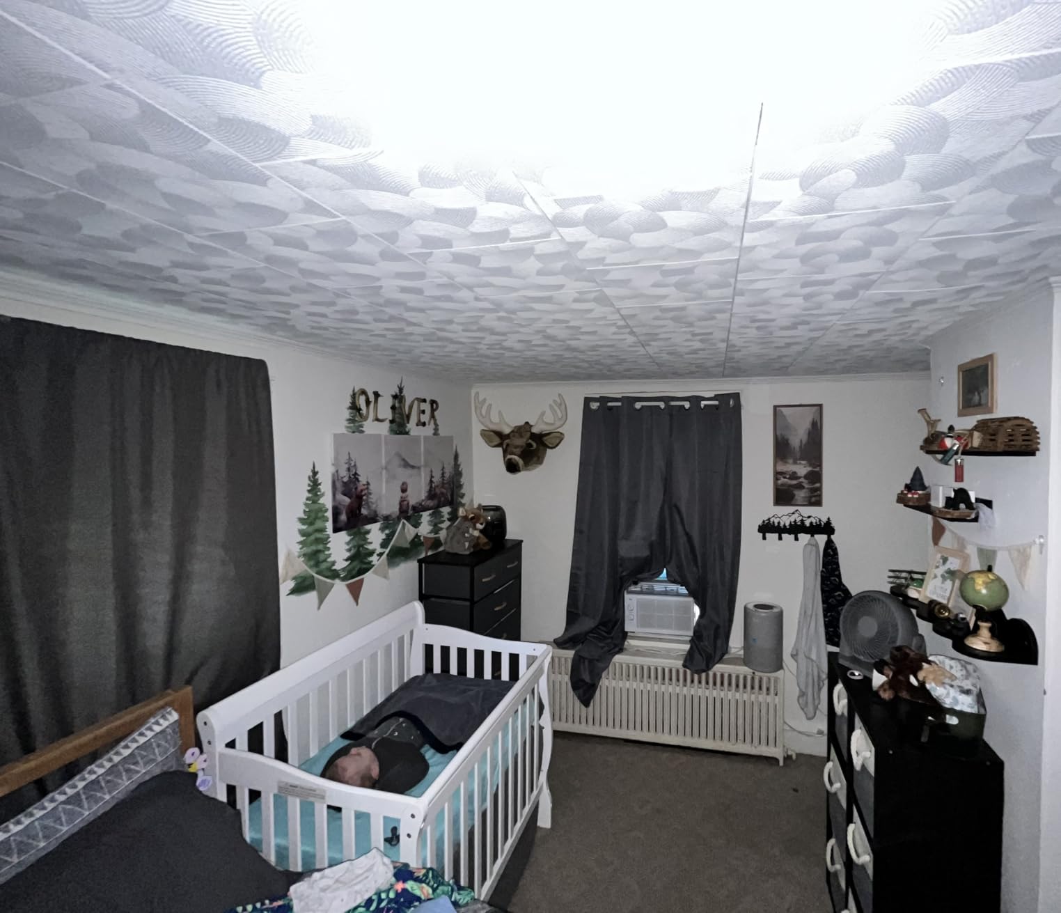 Dream On Me 4-in-1 Mini Baby Crib for Small Spaces, Aden, Grey customer photo 1