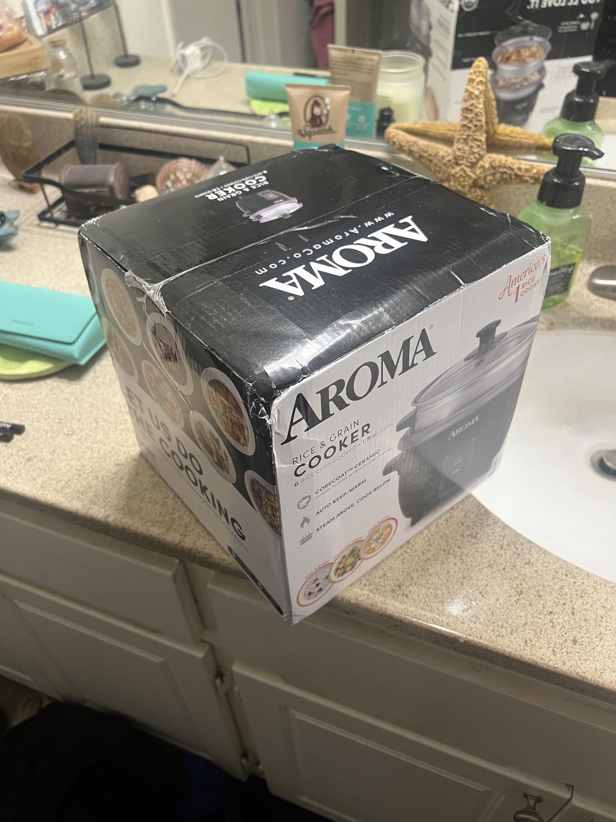 Aroma Housewares ARC-363-1NGB 3 Uncooked/6 Cups Cooked Rice Cooker, Steamer, Multicooker, 2-6 cups, Black customer photo 2
