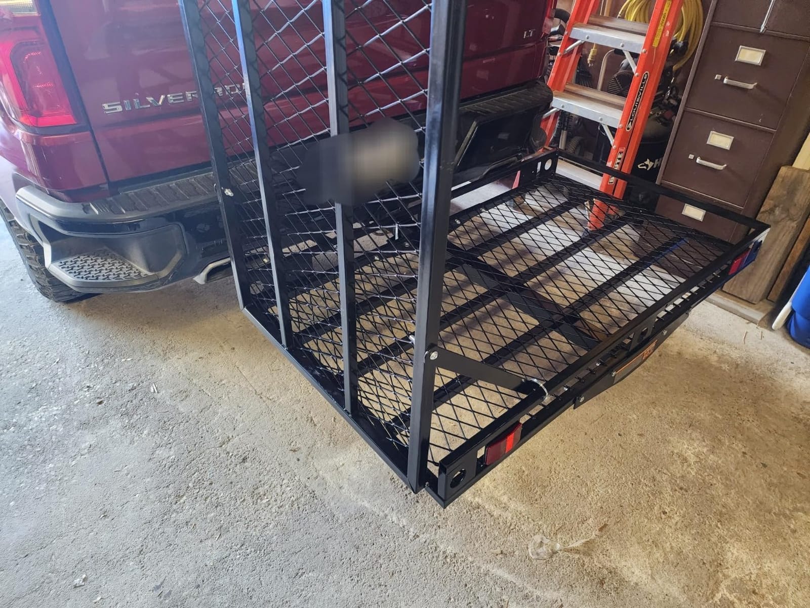 Goplus Mobility Scooter Carrier, 500LBS Hitch Mount Wheelchair Carrier w/Loading Ramp, 2 Tie Down Straps, Stabilizer, 29.5