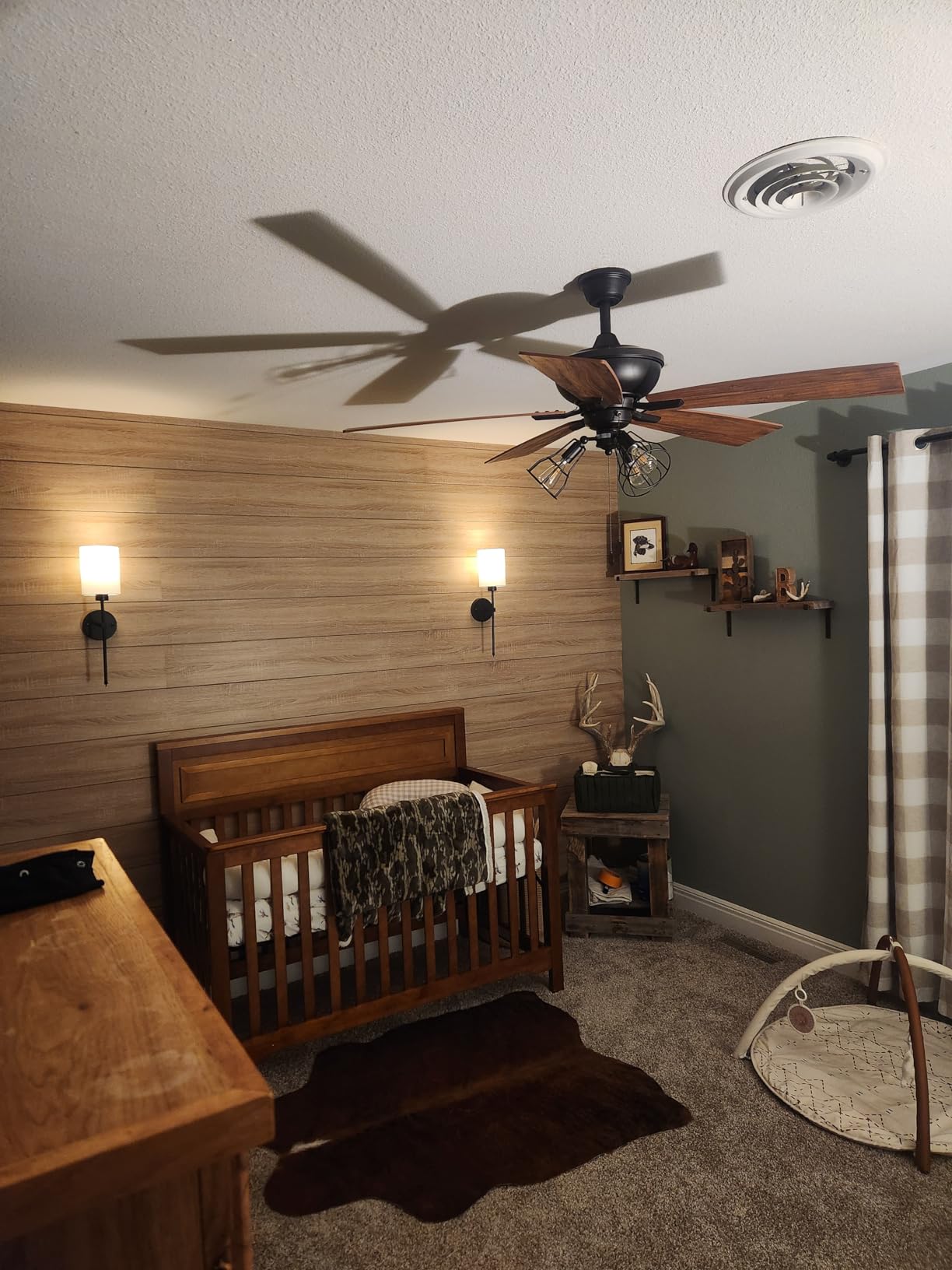 Autumn 4-in-1 Convertible Baby Crib, Chestnut | GREENGUARD Certified, Converts to Toddler Bed, Daybed, Full-Size Bed - 4 Adjustable Heights - Conversion Kits Sold Separately customer photo 2