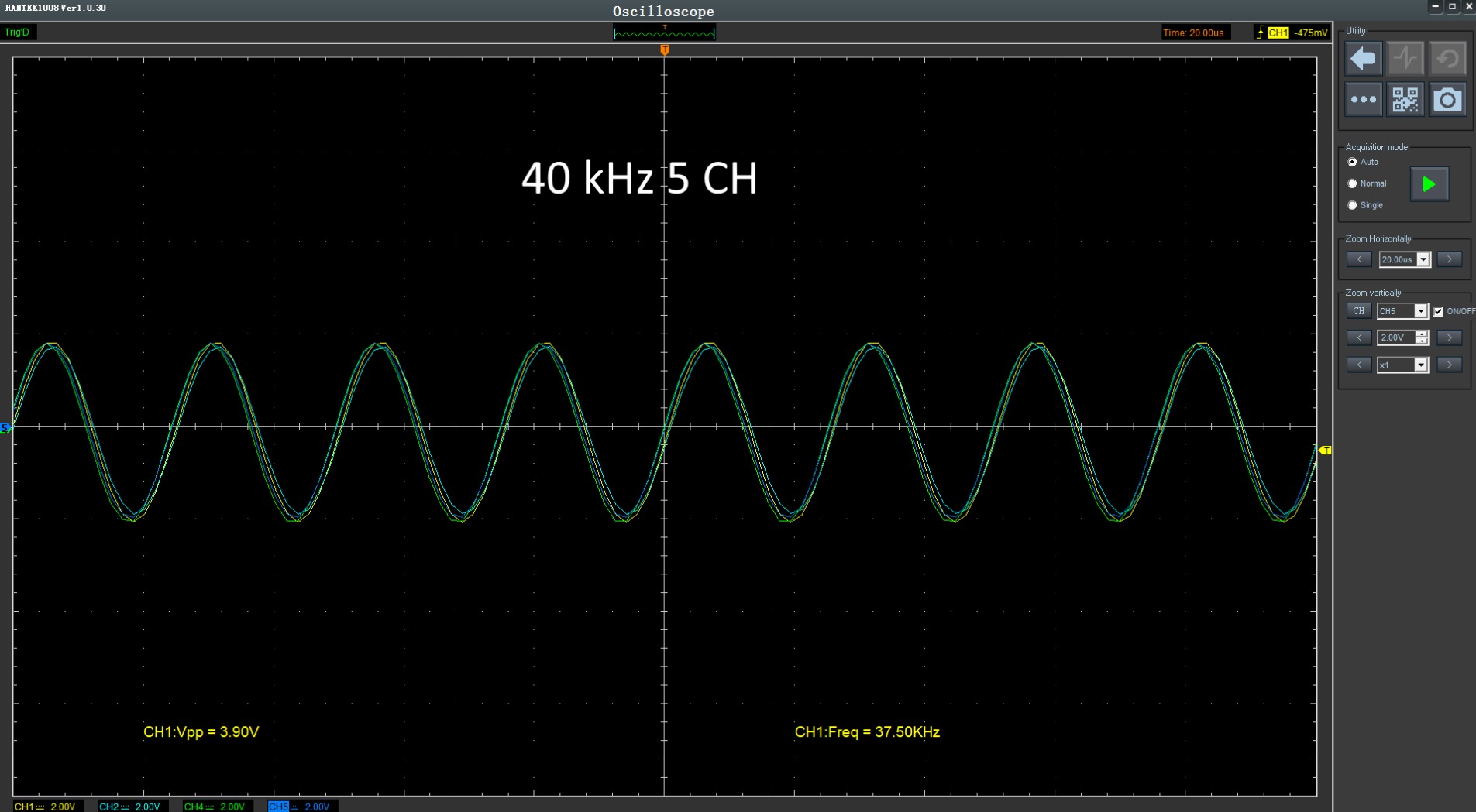 Hantek 1008C PC USB 8CH Automotive Diagnostic Digital Oscilloscope | DAQ/Programmable Generator customer photo 1