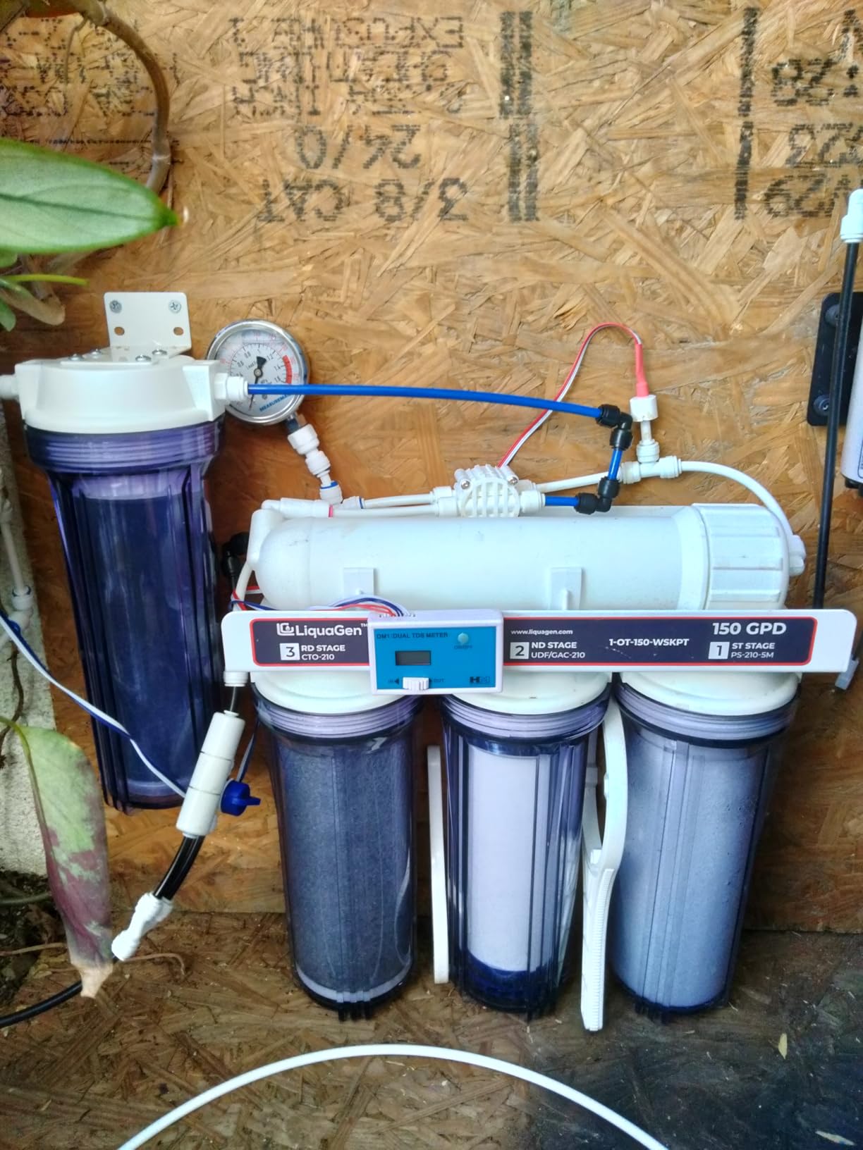 LiquaGen Heavy Duty & High Capacity 7 Stage Aquarium Reef & Deionization Reverse Osmosis Water Filtration System (RODI) - 150 GPD customer photo 1